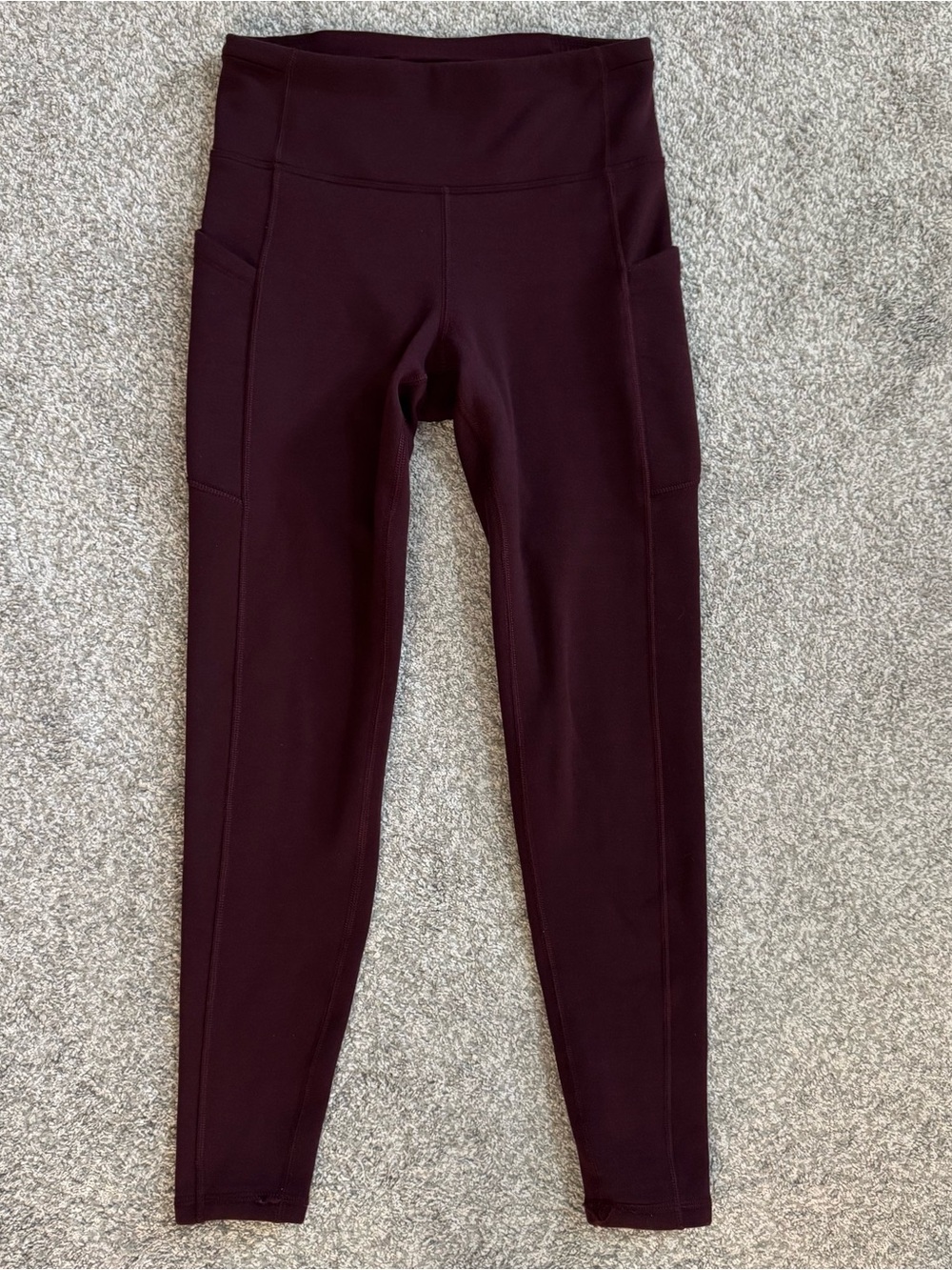 Athleta Altitude Stash Tight In Polartec Powerstretch Size S P Burgundy